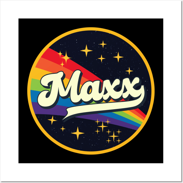 Maxx // Rainbow In Space Vintage Style Wall Art by LMW Art